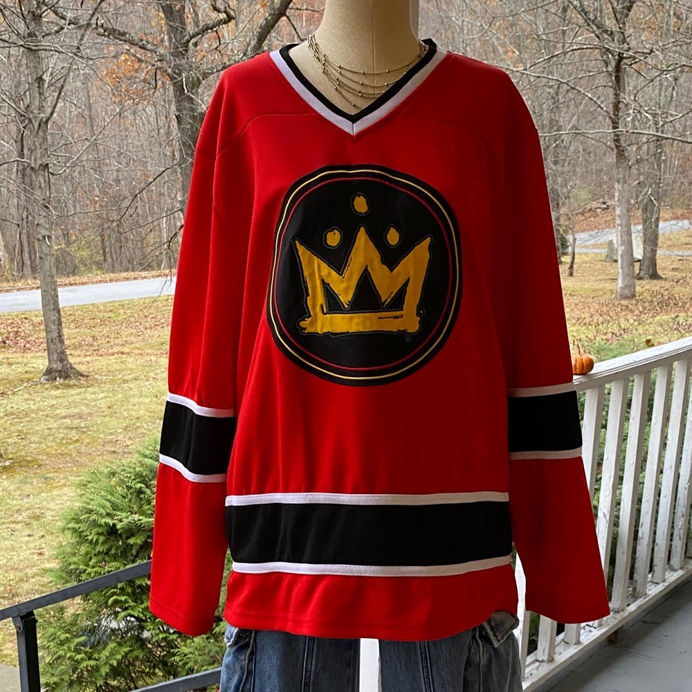 Fall Out Boy Psycho Red and Black V-Neck Jersey
